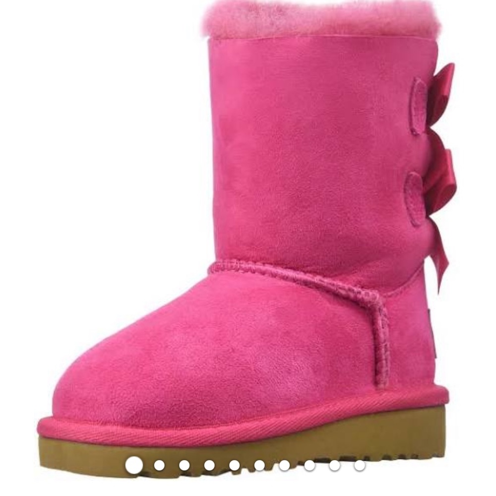 UGG hot pink cerise Bailey bow ugg boots